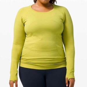 lululemon athletica Lime Long Sleeve Tee